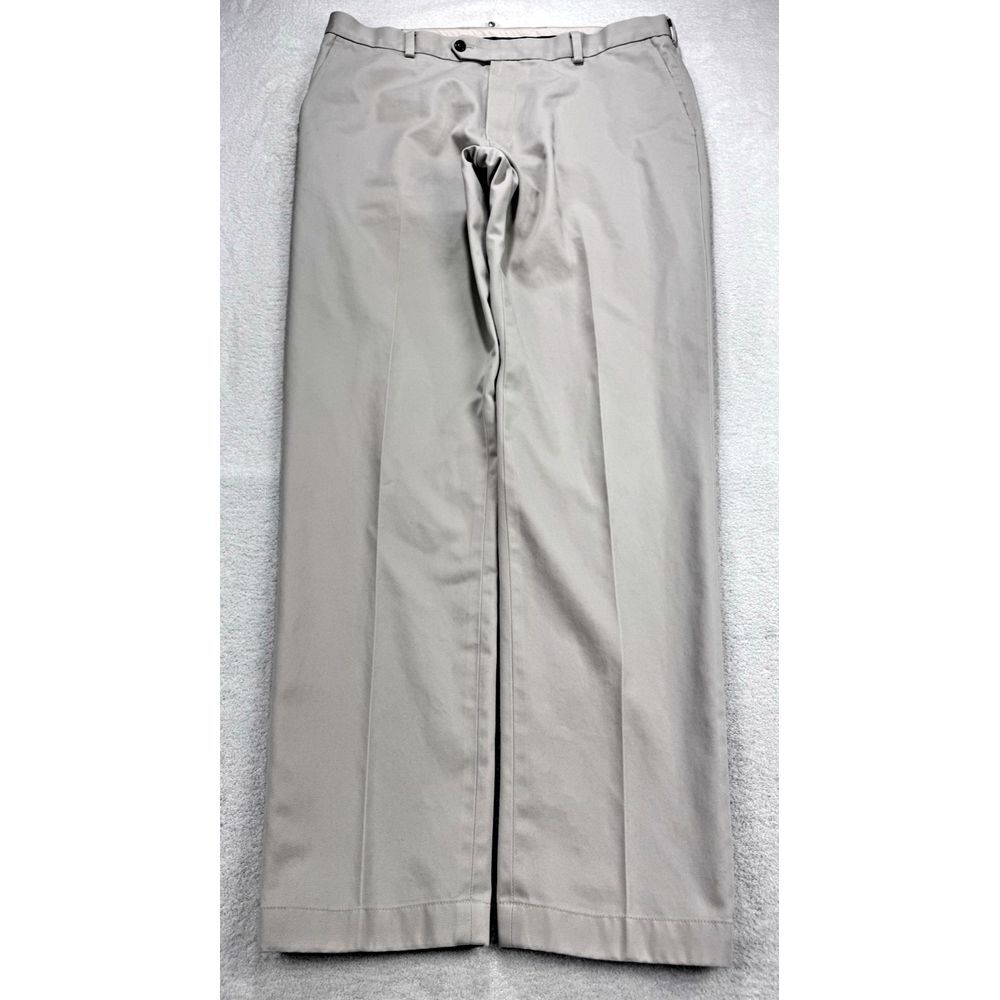 Brooks Brothers Milano Pants Men 38 Beige Advantage Chino Stretch Straight